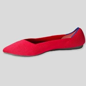 Rothy's Pointed Red Flats (fits like a 5 1/2)
